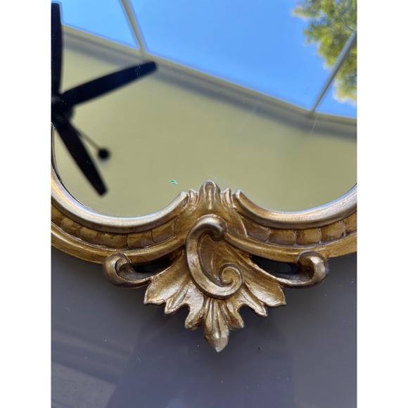 Ornate Gold Gilt Rococo Baroque Mirror Vintage Italian Wall Decor - Picture 2 of 8